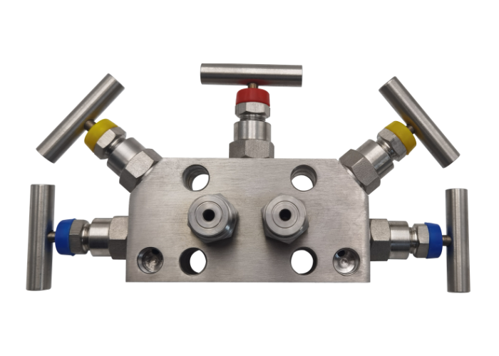 5-valve Manifold for WangYuan WP3051DP Differential Pressure Transmitter