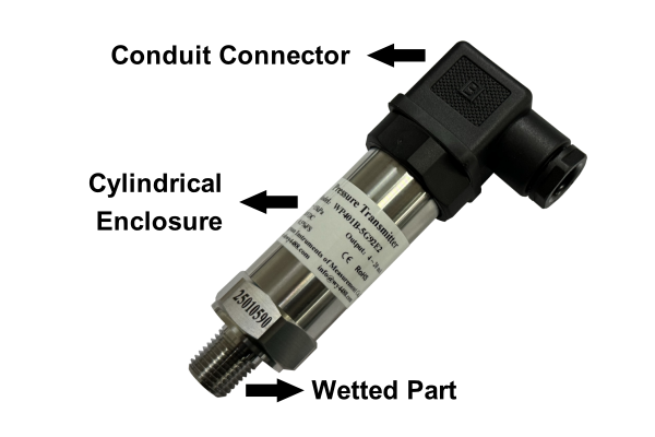 Composition of Compact Cylindrical Pressure Sensor Wang Yuan WP401B