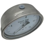 WP-YLB-469 Radial Shock-proof Pressure Gauge Top Fill Port